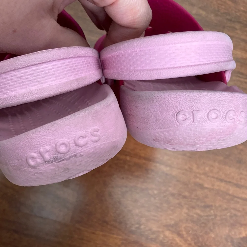 CROCS Kids Fuchsia Sandals Sz 13